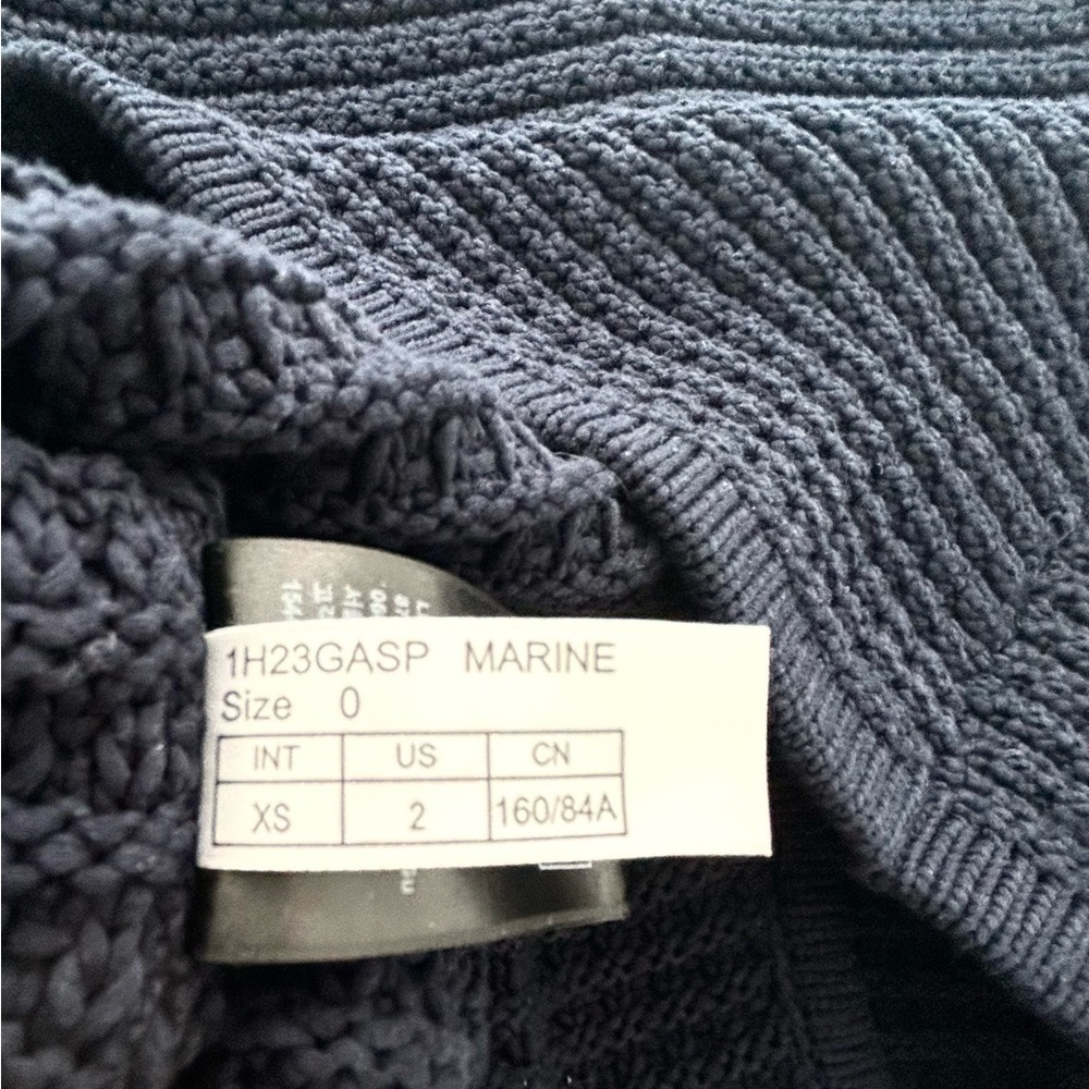 ba&sh Blue Textured Cardigan Sweater - Picture 4 of 5
